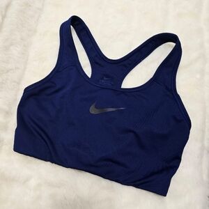 Nike Swift Dri-Fit Blue Crewneck Sports Bra